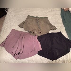 Set of 3 JoyLab Athletic Shorts in Black, Tan & Green. Size M